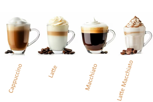 Macchiato coffee vs latte