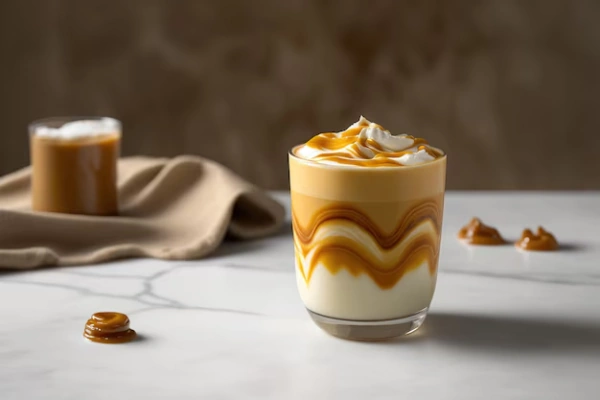 Recette latte macchiato caramel facile