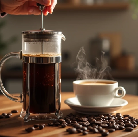 Utilisation cafetière à piston