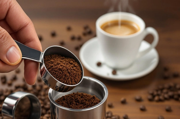 dosage café moulu cafetière italienne