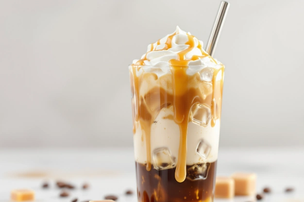 recette café glacé caramel