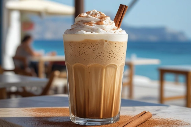 recette café frappé café glacé grec